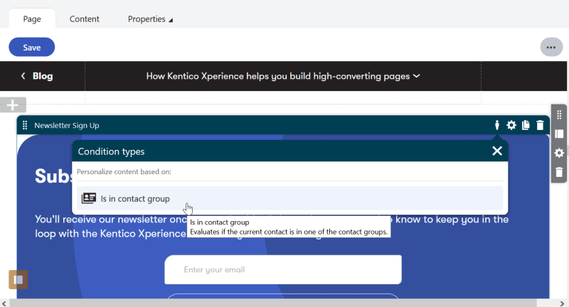 Widget personalization